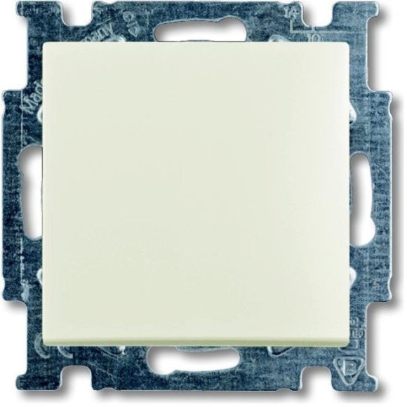 Выключатель 1-клавишный ABB BASIC55, скрытый монтаж, chalet-white, 2CKA001012A2184 в Казани