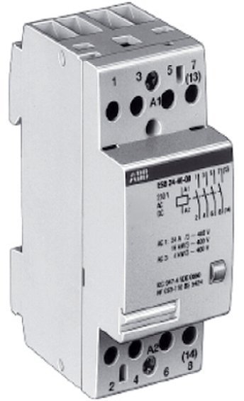 Модульный контактор ABB ESB24 4НО 24А 220В AC/DC, GHE3291102R0006 в Казани