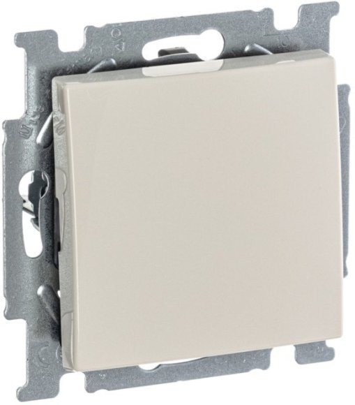 Выключатель 1-клавишный ABB BASIC55, скрытый монтаж, слоновая кость, 2CKA001012A2146 в Казани