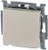 Выключатель 1-клавишный ABB BASIC55, скрытый монтаж, слоновая кость, 2CKA001012A2146 в Казани