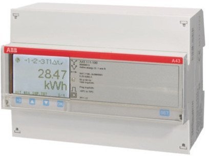 Счетчик электроэнергии многотарифный ABB A43 трехфазный 5(80)А, кл.т. 1, 2CMA100115R1000 в Казани
