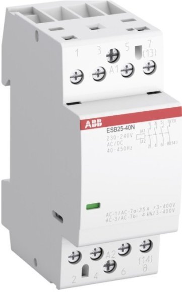 Модульный контактор ABB ESB-N 1НО+3НЗ 25А 230.240В AC/DC, 1SAE231111R0613 в Казани