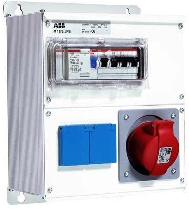 Бокс M16/2 JFB CTFL с розеткамии фланцами в сборе ,металл, IP44, 2CMA100020R1000 в Казани
