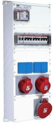Бокс M63/2JFB CTFL с розетками и фланцамив сборе, металл, IP44, 2CMA100024R1000 в Казани