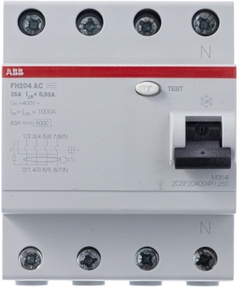 Выкл.диф.тока 4мод. FH204 AC-25/0,03, 2CSF204004R1250 в Казани