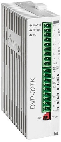 DVP02TKN-S Температурный контроллер серии S, базовый модуль, 2 канала, 16 бит, 4 диск. выхода (NPN, транзистор) в Казани