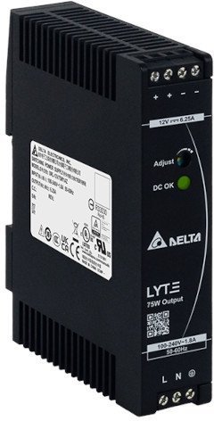 DRL-24V120W1EN Блок питания 1ф. 90-264 VAC, Uвых = 24 В, Ток нагрузки макс = 5 А, 120Вт, в металлическом корпусе в Казани