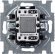 Выключатель 1-клавишный ABB BASIC55 с подсветкой, скрытый монтаж, слоновая кость, 2CKA001012A2156 в Казани